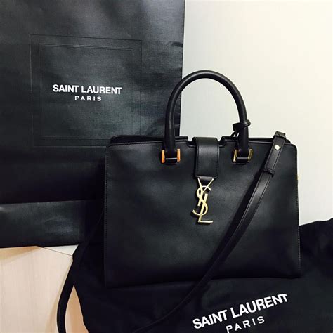 ysl monogram cabas review